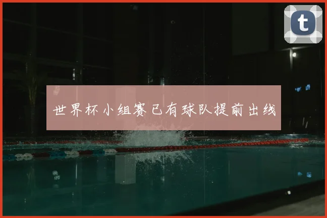 世界杯小组赛已有球队提前出线